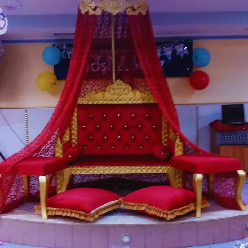 Osmanlı Tuğralı Kırmızı Sünnet Tahtı